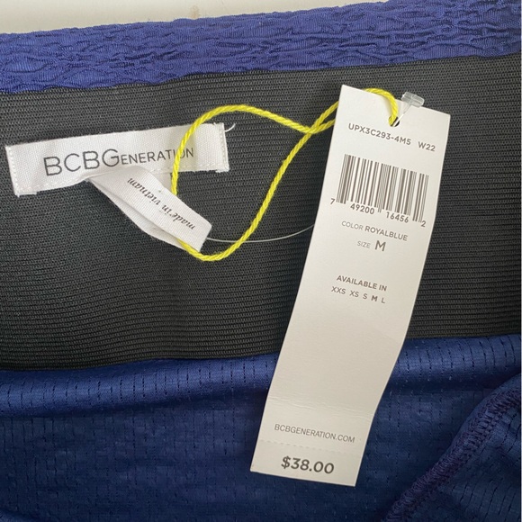 NWT BCBGeneration Royal Blue Mini Skirt Sz M - Picture 4 of 6